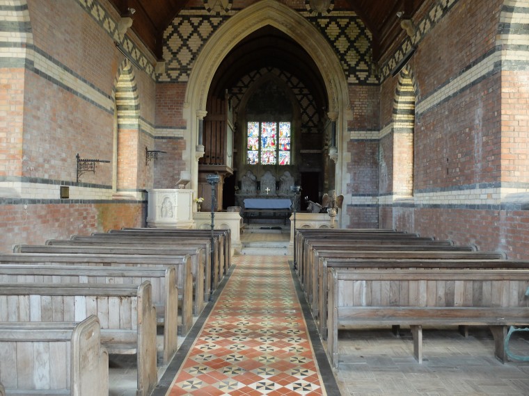 Inside St Helena's Church 